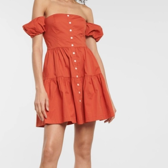 STAUD Dresses & Skirts - Staud orange Elio mini dress